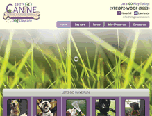 Tablet Screenshot of letsgocanine.com